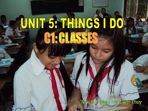 Unit 5. Things I do