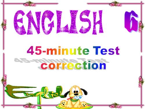 45-minute test correction -78