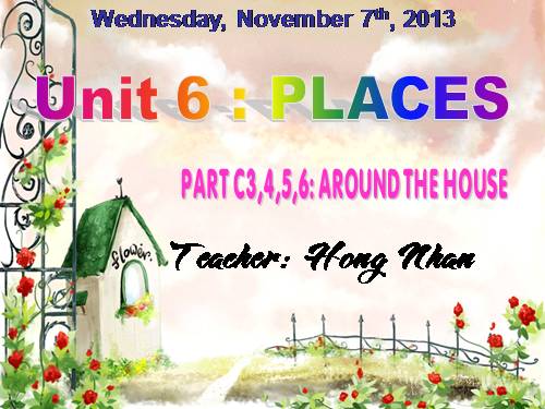 Unit 6. Places