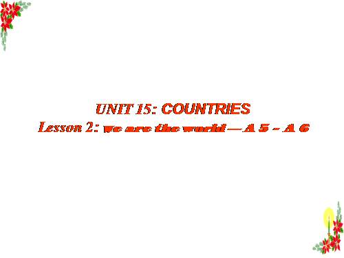 Unit 15. Countries