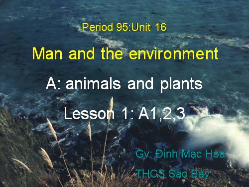 Unit 16. Man and the environment