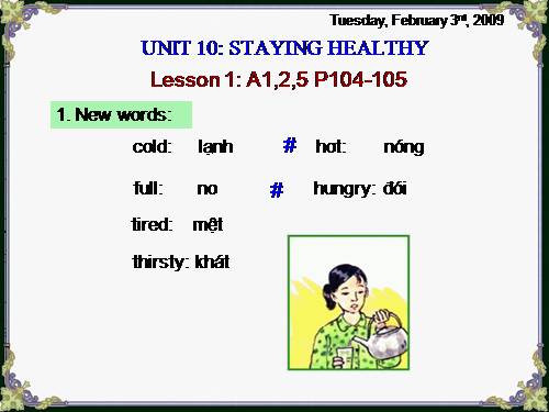 Unit 10. Staying healthy