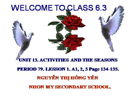 Unit 13. Activities and the seasons