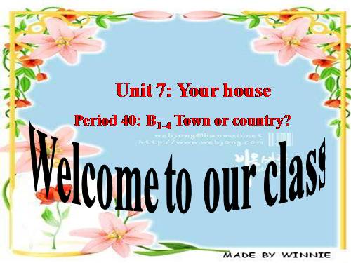 Unit 7. Your house