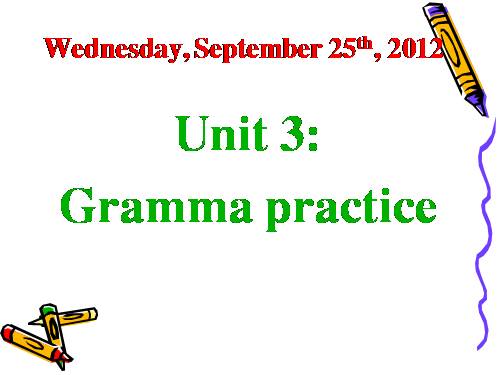 Perio 17 Unit 3 Gammar practice