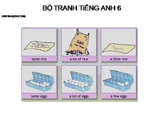 BỘ TRANH TiẾNG ANH 6 - UNIT 16