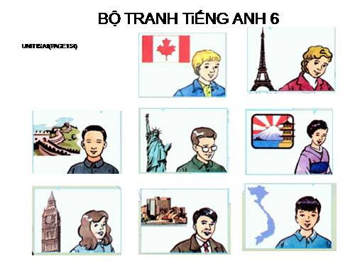 BỘ TRANH TiẾNG ANH 6 - UNIT 15