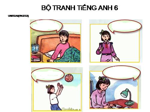 BO TRANH TIENG ANH 6 - UNIT 5