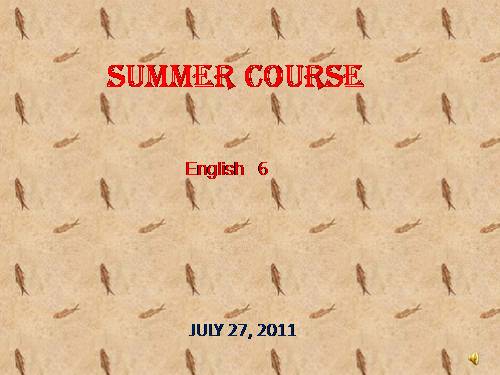 summer course 3