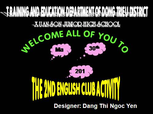 2nd English club activity