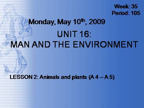 Unit 16. Man and the environment