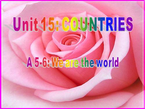 Unit 15. Countries