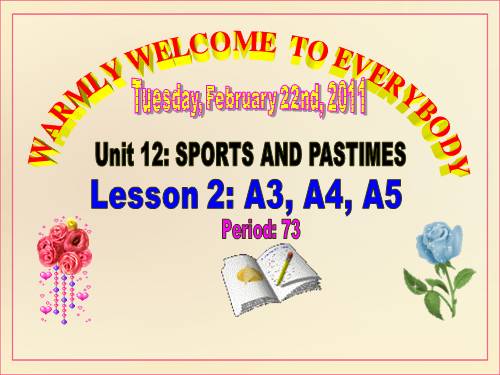 Unit 12. Sports and pastimes