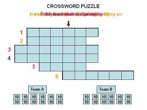 Crosswords puzzle