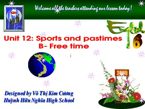 Unit 12. Sports and pastimes