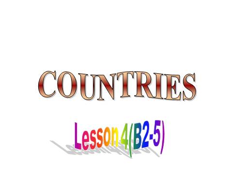 Unit 15. Countries