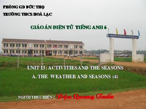 Unit 13. Activities and the seasons