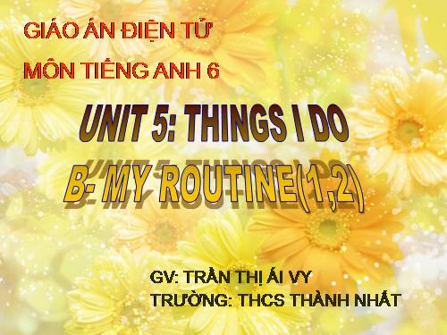 Unit 5. Things I do