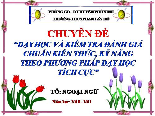 Chuyên đề KT chuẩn KT PP tích cực