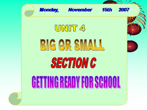 Unit 4. Big or small?