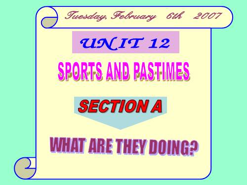 Unit 12. Sports and pastimes