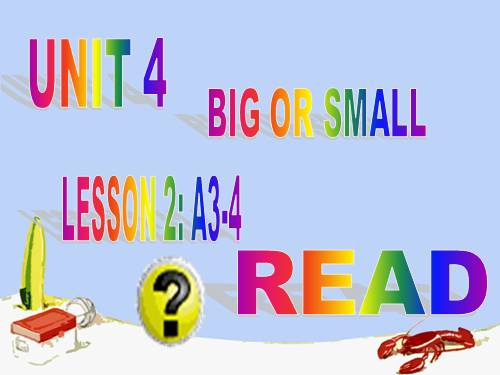 Unit 4. Big or small?