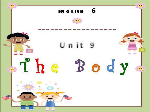 Unit 9. The body