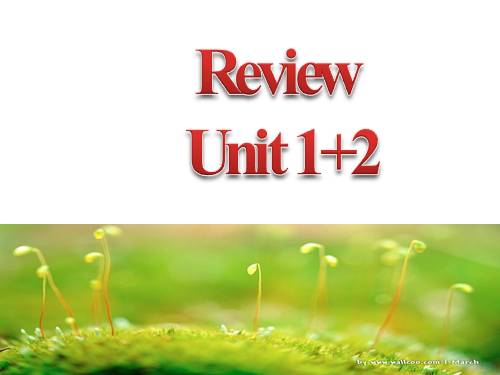 review unit 1+2 english 6