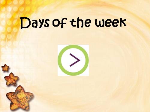 Days of the week