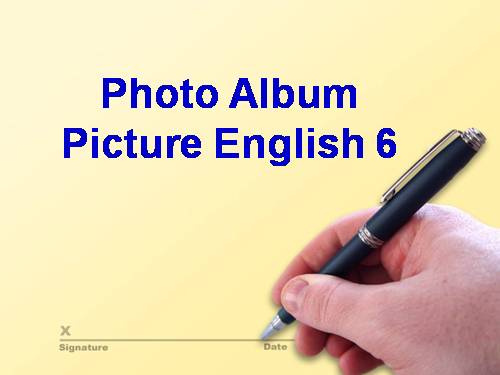 Photo Album Picture English 6