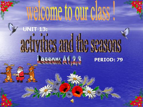 Unit 13. Activities and the seasons