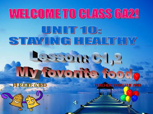 Unit 10. Staying healthy