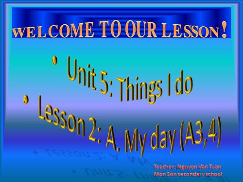 Unit 5. Things I do