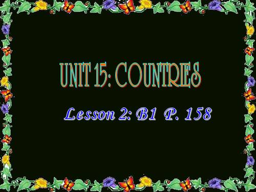 Unit 15. Countries