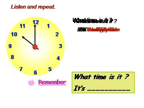 What time is it?