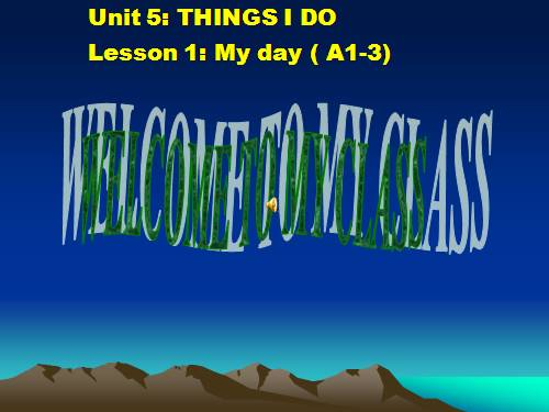 Unit 5. Things I do