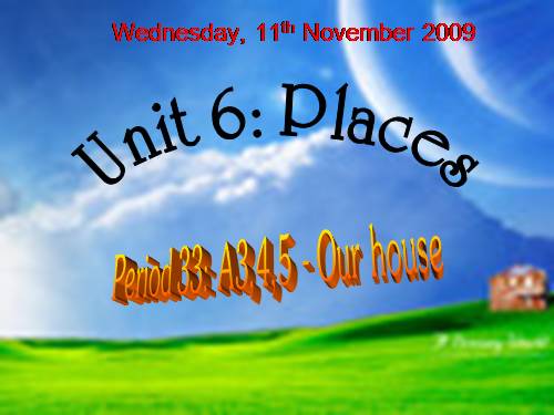 Unit 6. Places