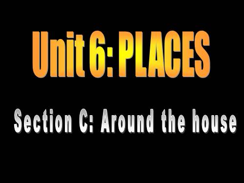 Unit 6. Places