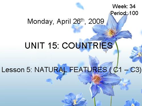 Unit 15. Countries