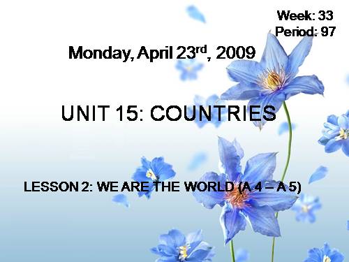 Unit 15. Countries