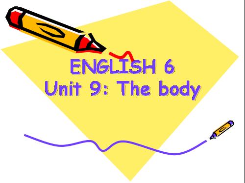 Unit 9. The body