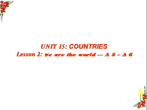 Unit 15. Countries