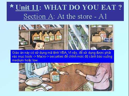 Unit 11. What do you eat?