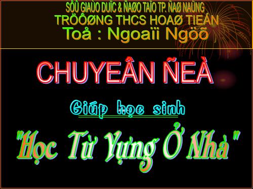 chuyên đề tiếng anh