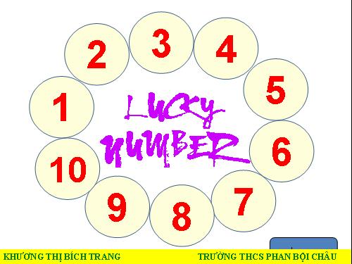 game lucky numbers