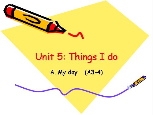 Unit 5. Things I do