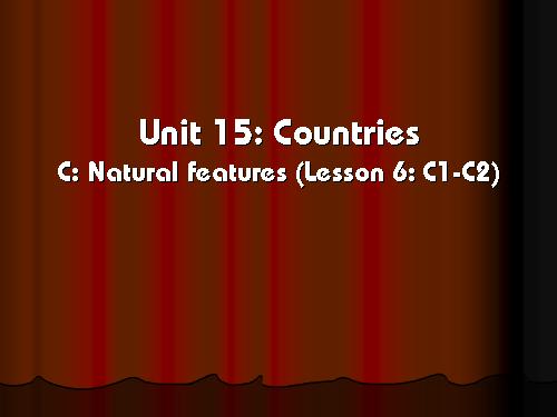 Unit 15. Countries