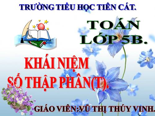 Khái niệm số thập phân (tiếp theo)