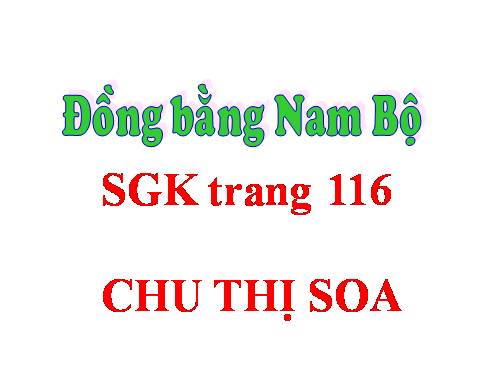 Bài 17. Đồng bằng Nam Bộ