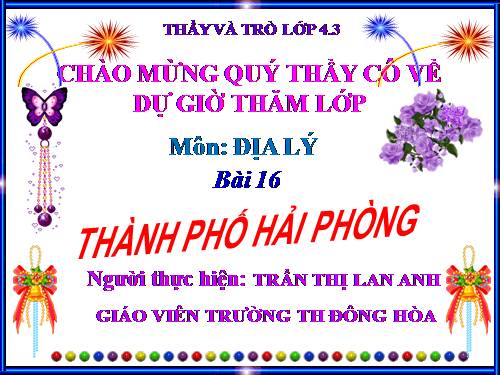 Bài 16. Thành phố Hải Phòng